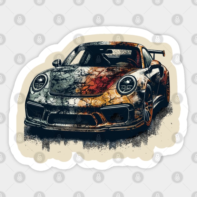 Porsche 911 Sticker by Vehicles-Art